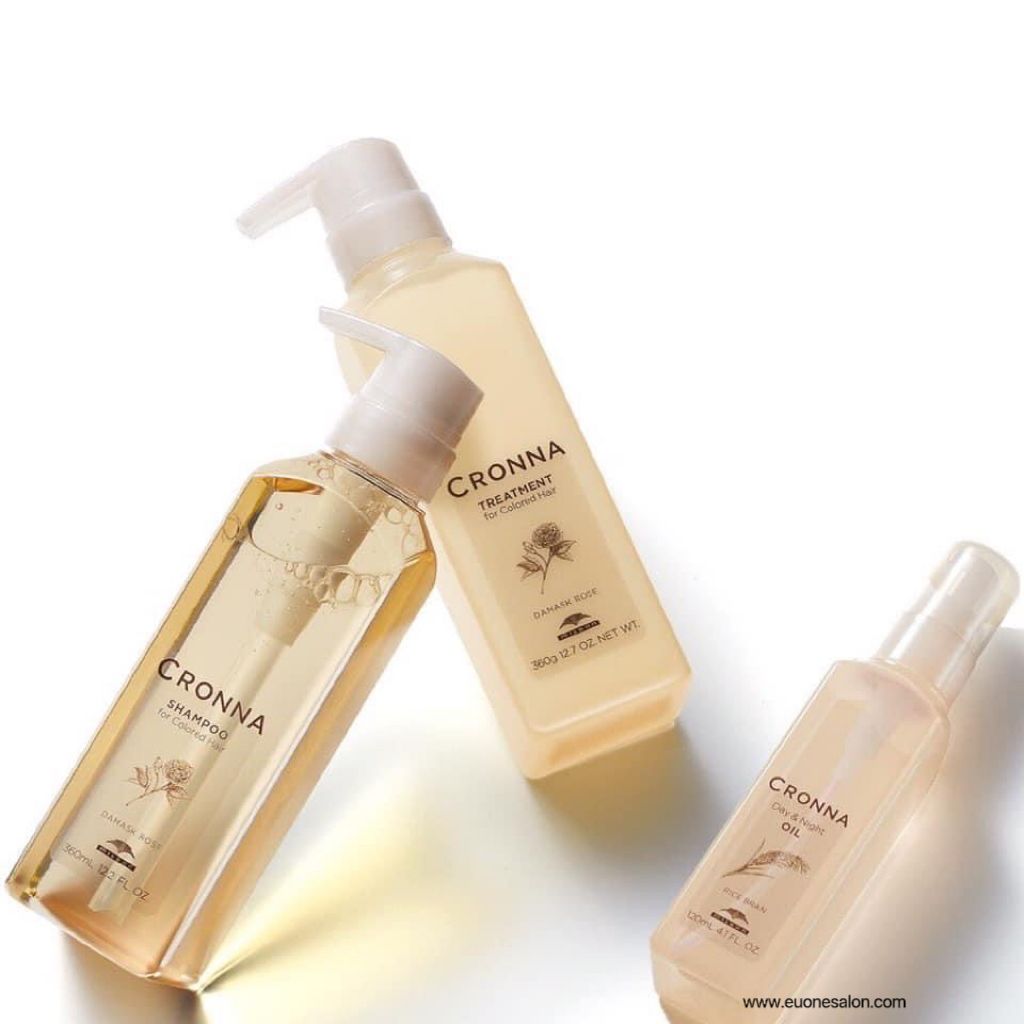 【package】CRONNA SHAMPOO+TREATMENT +DAY&NIGHT OIL