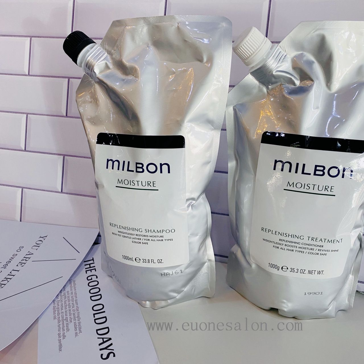 Milbon moistue replenshing treatment 35.3 oz new deals