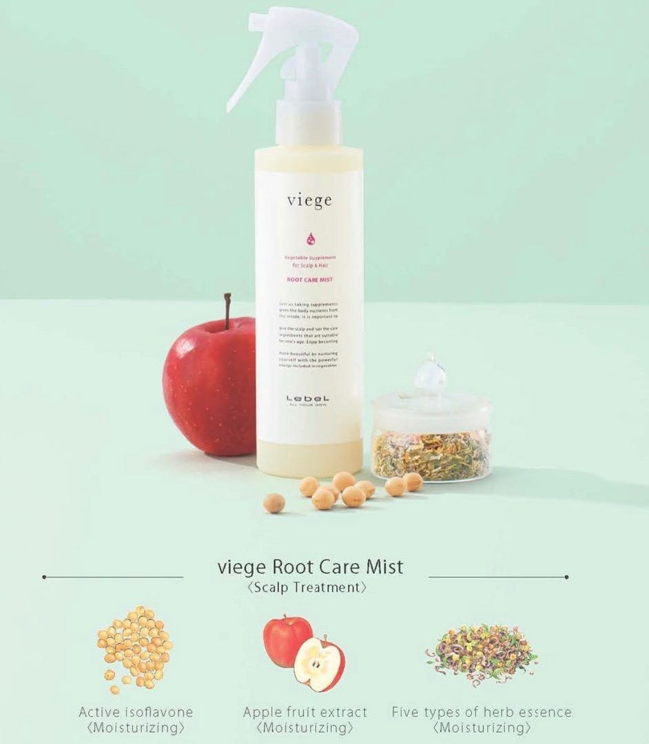 Lebel Viege Medicate Root Care Mist – 180 Ml, Mit Grüntee-Extrakten – Für Die Haarwurzelpflege